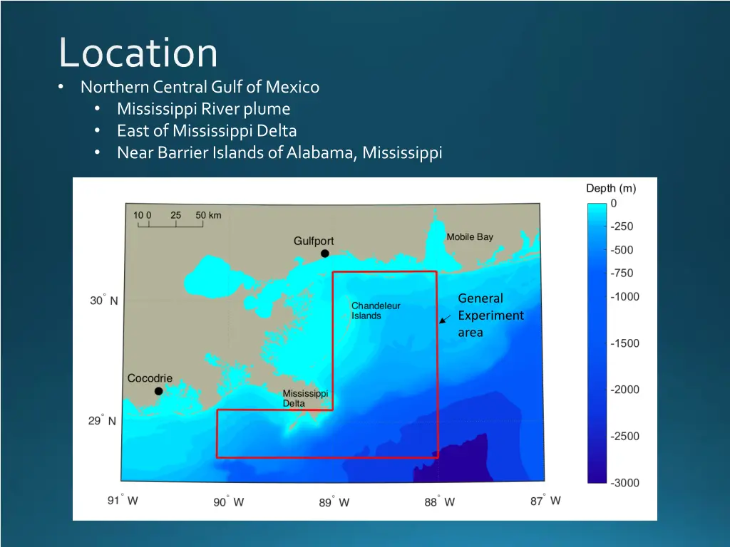 location northern central gulf of mexico