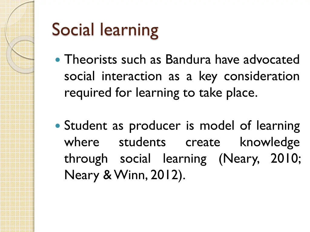 social learning