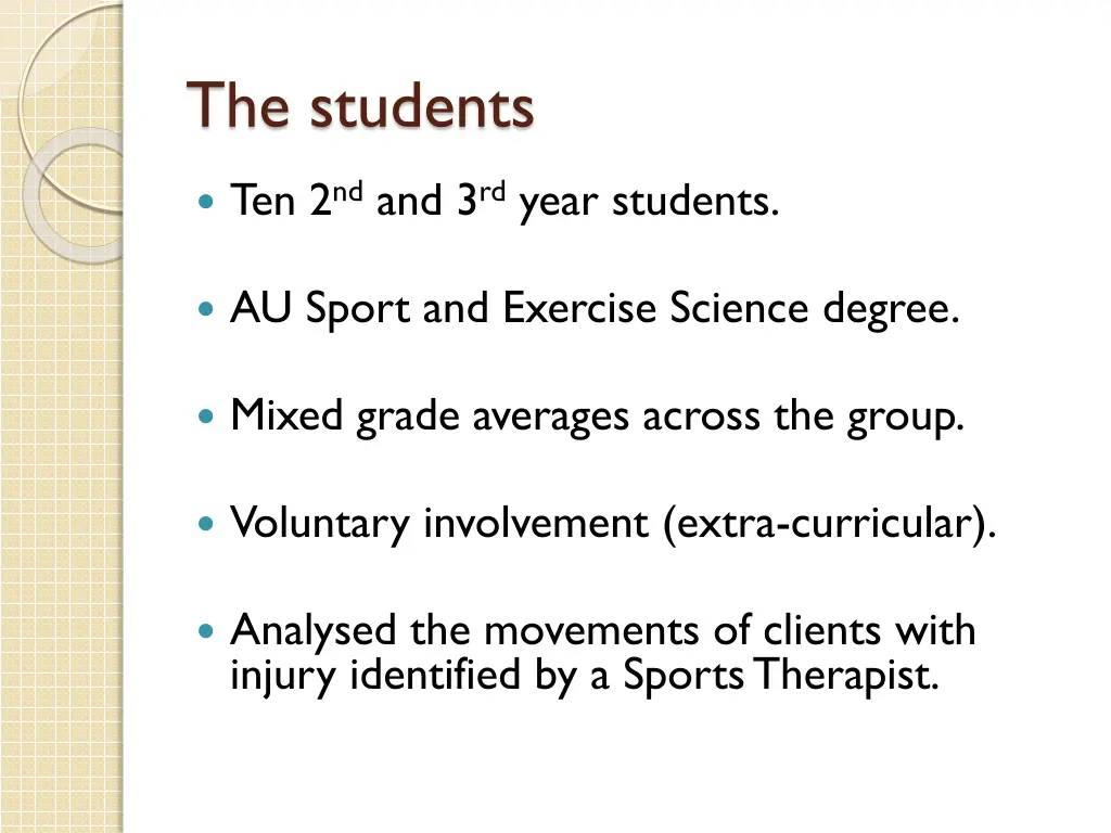 the students