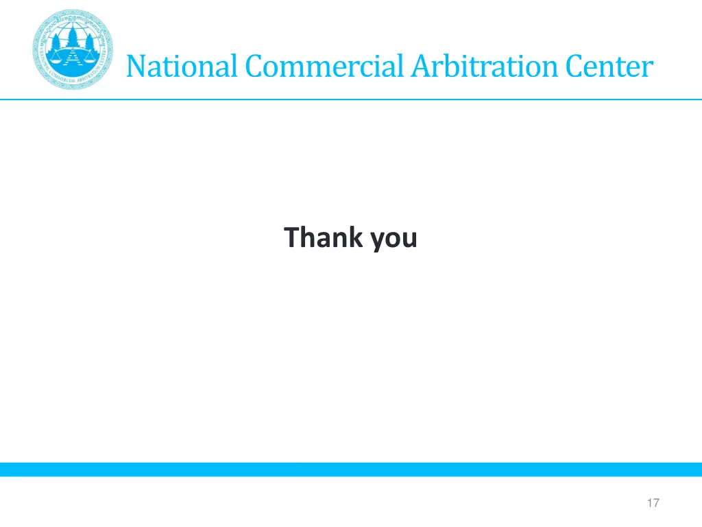 national commercial arbitration center 2