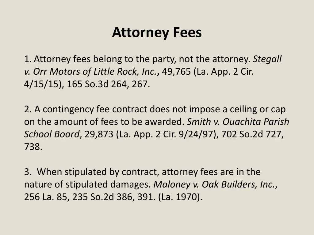 attorney fees