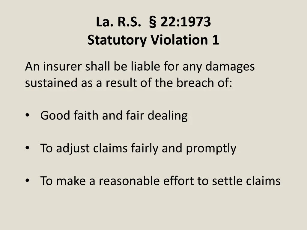 la r s statutory violation 1