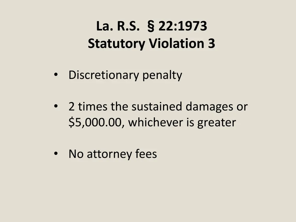 la r s statutory violation 3