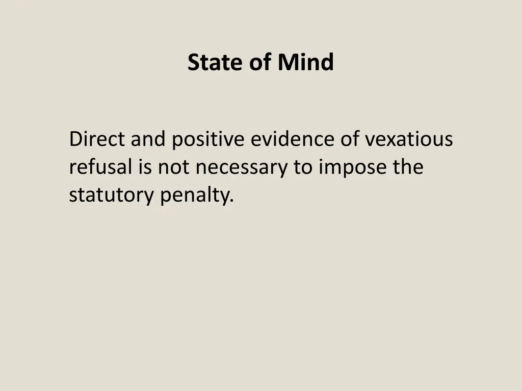 state of mind