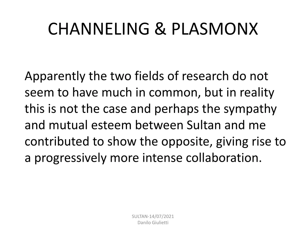 channeling plasmonx 1