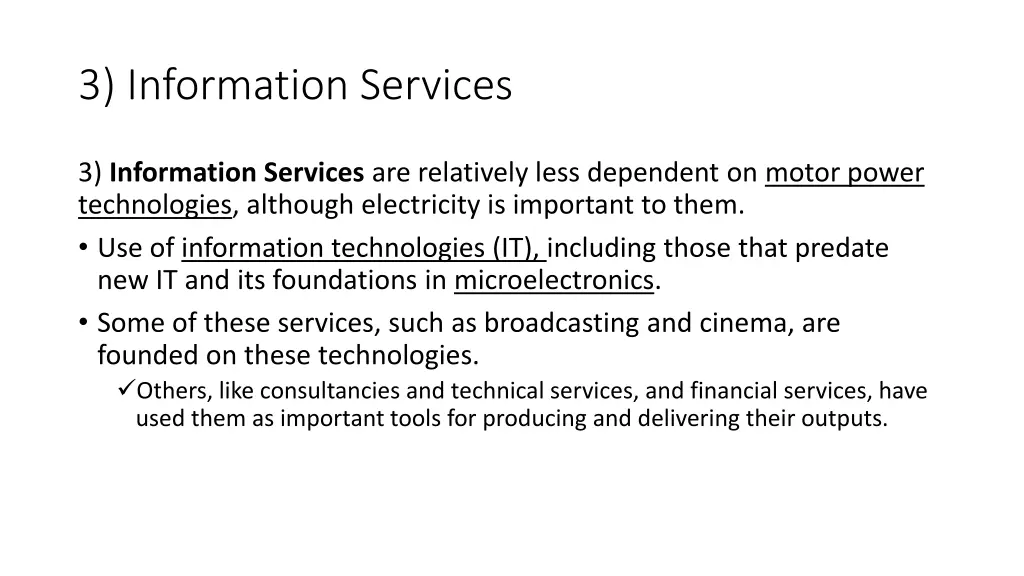 3 information services