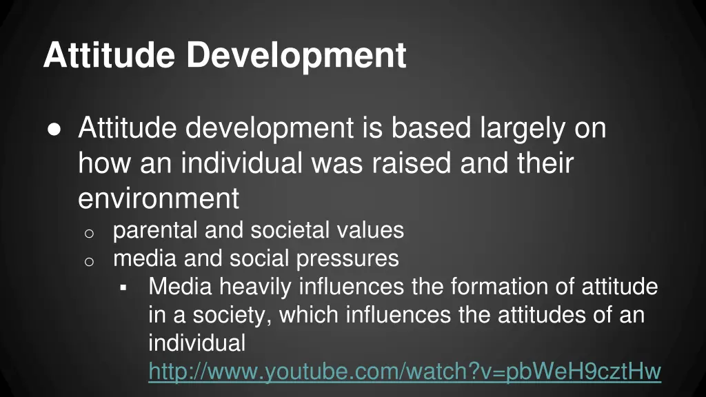 attitude development
