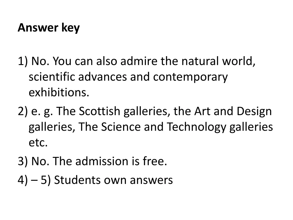 answer key