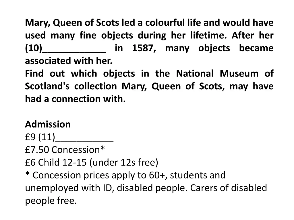 mary queen of scots led a colourful life