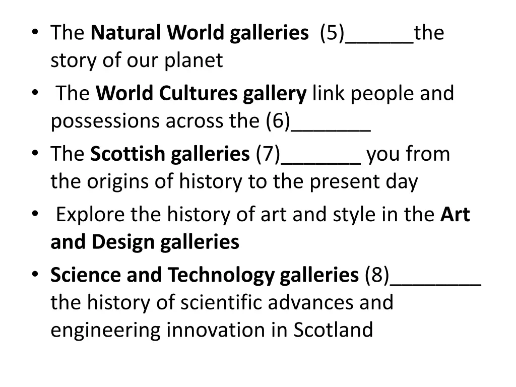 the natural world galleries 5 the story