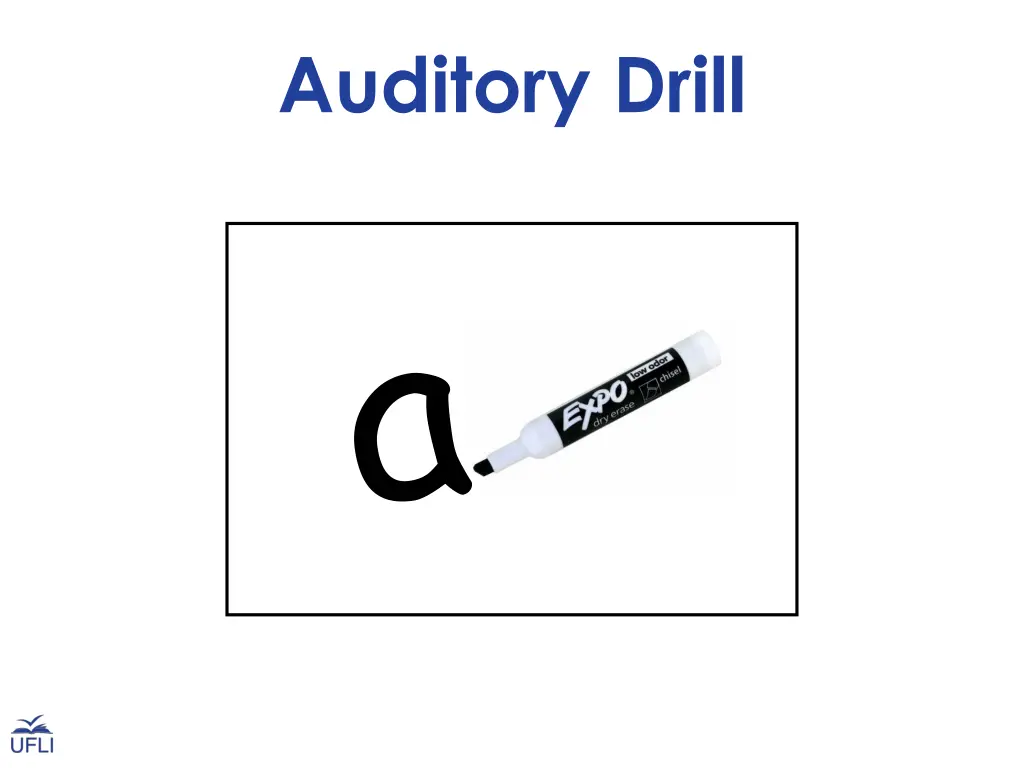 auditory drill