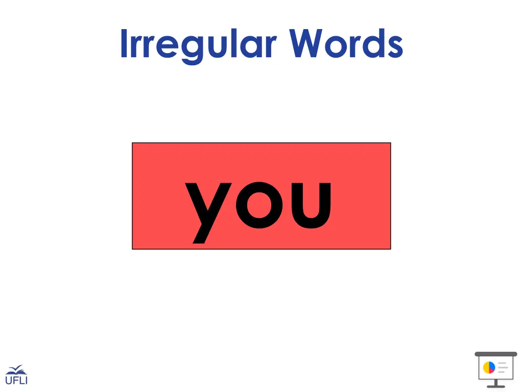 irregular words