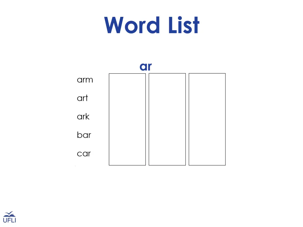 word list