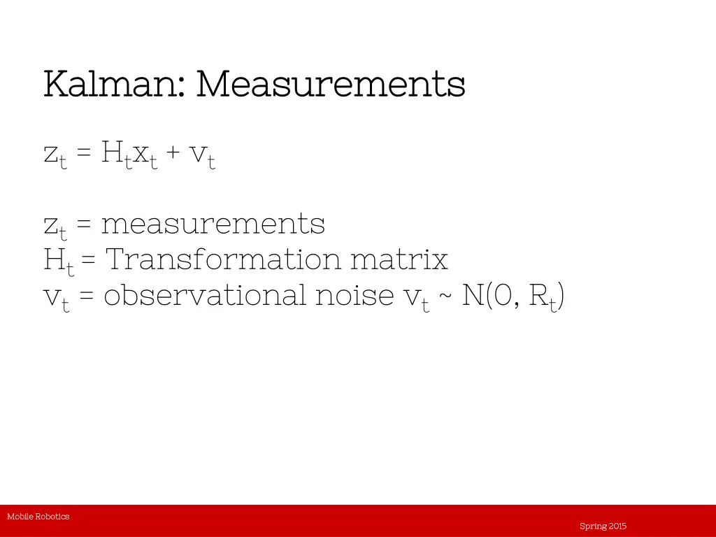 kalman measurements kalman measurements