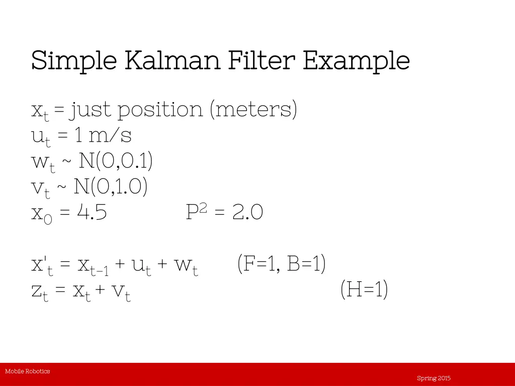 simple kalman filter example simple kalman filter