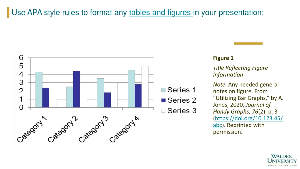 use apa style rules to format any tables