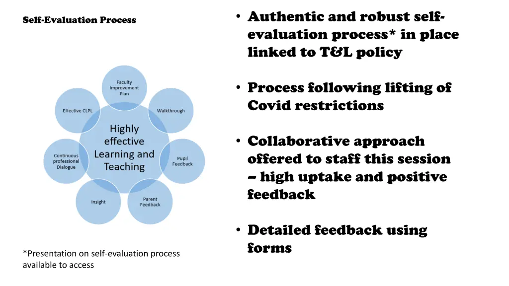 authentic and robust self evaluation process