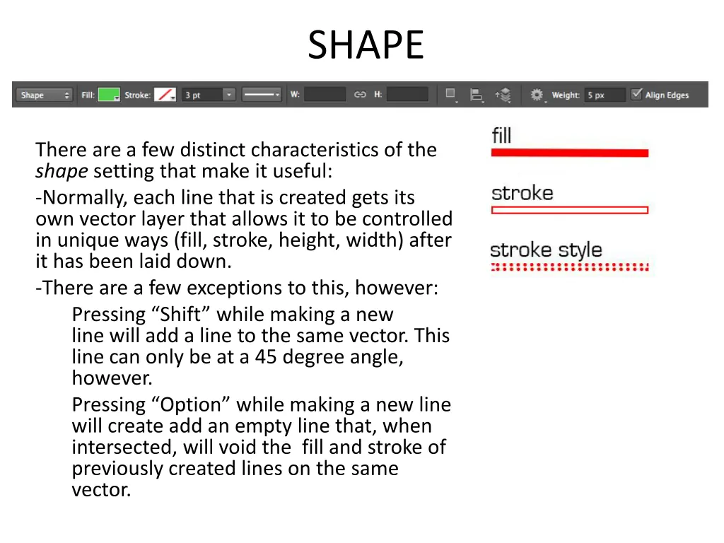 shape