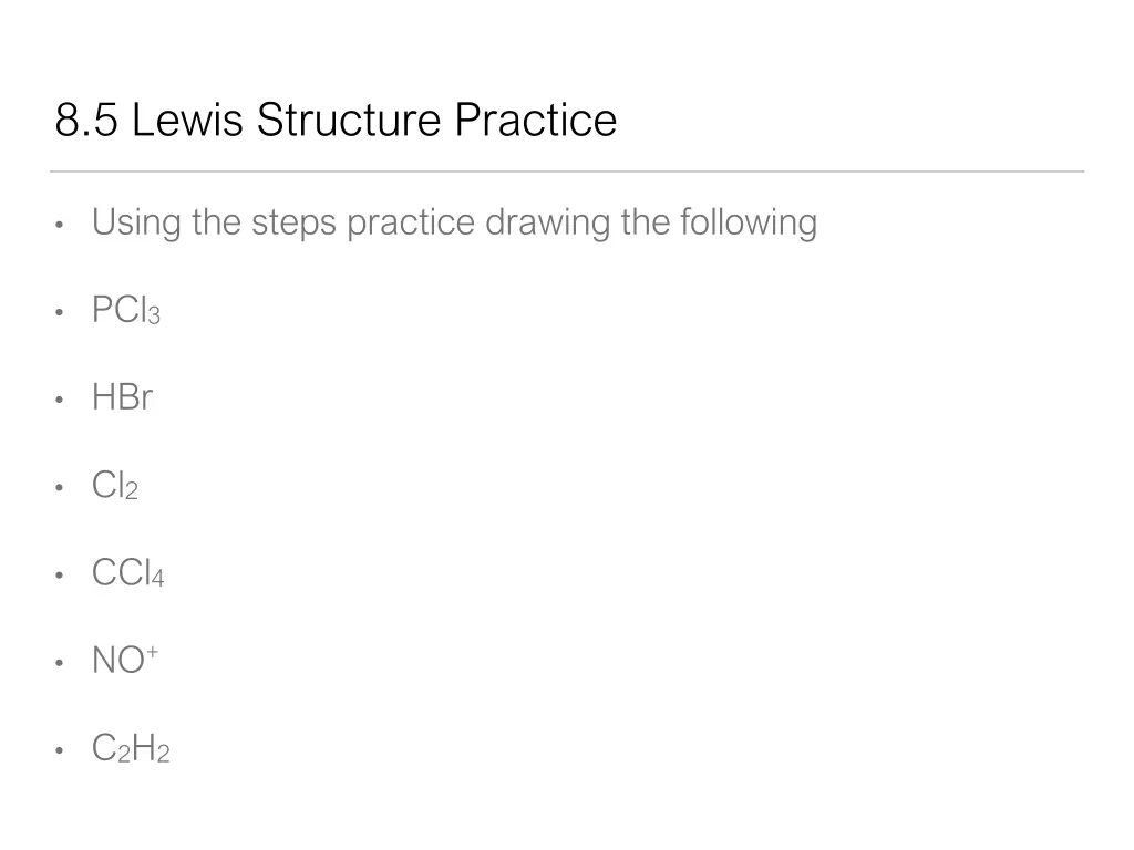 8 5 lewis structure practice