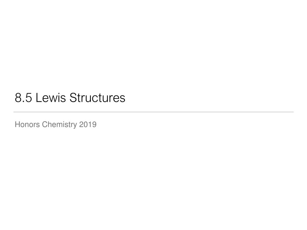 8 5 lewis structures
