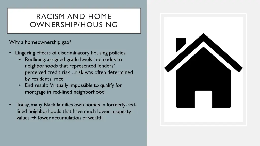 racism and home ownership housing 1
