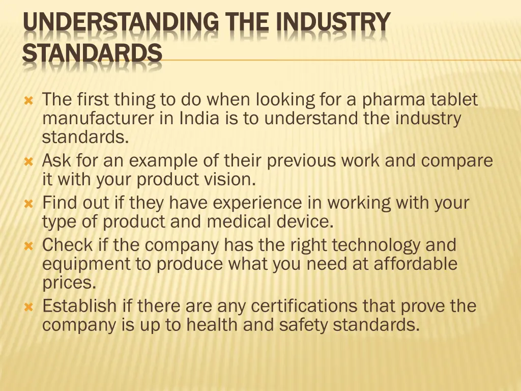 understanding the industry understanding