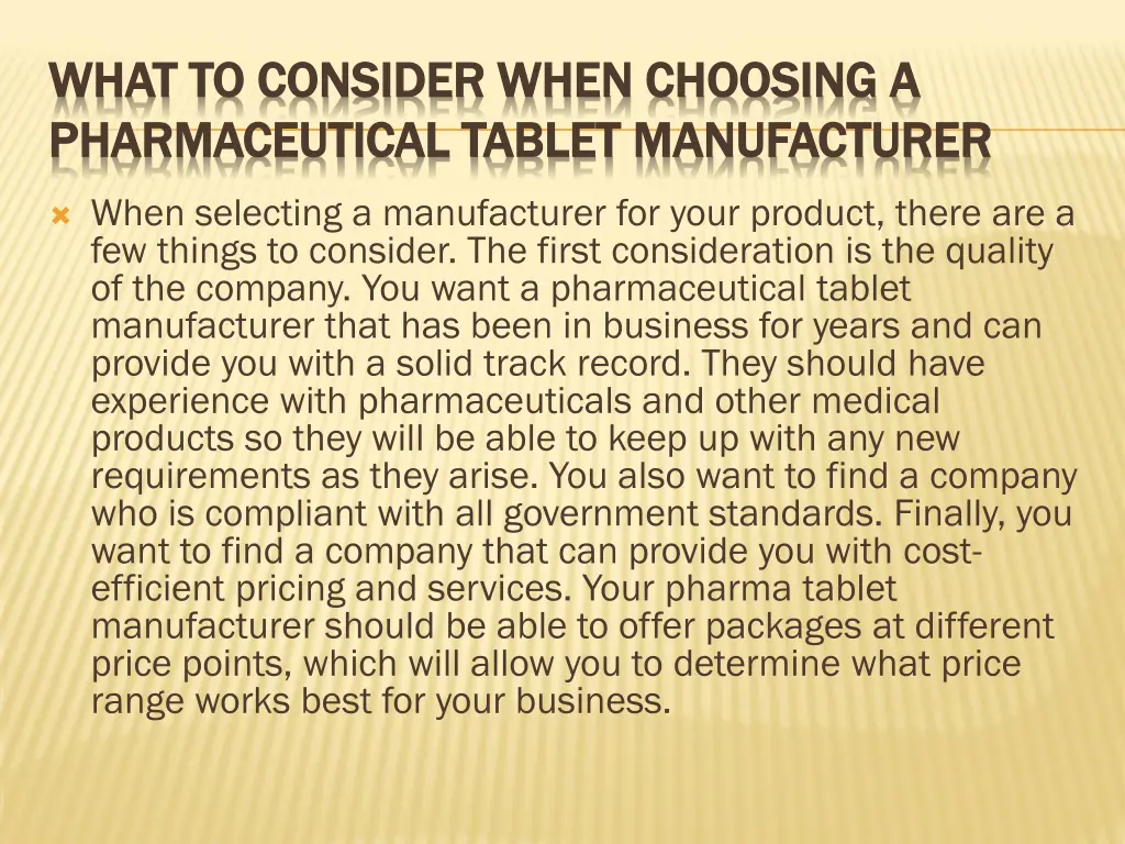 what what to consider when choosing a to consider