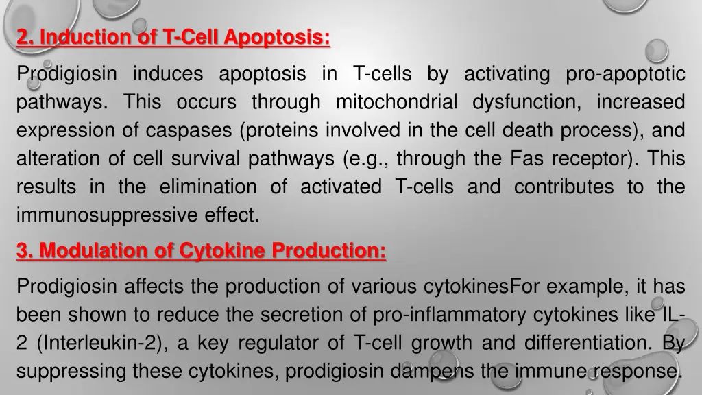 2 induction of t cell apoptosis