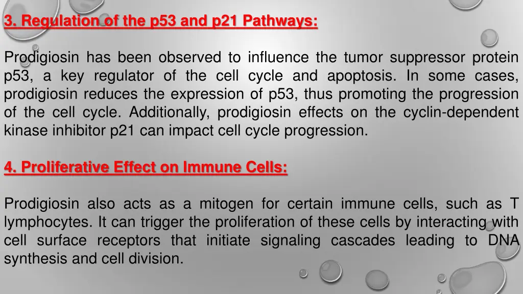 3 regulation of the p53 and p21 pathways