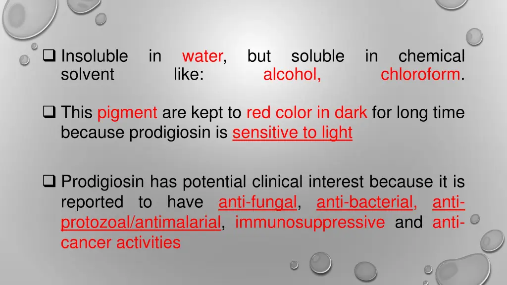 insoluble solvent