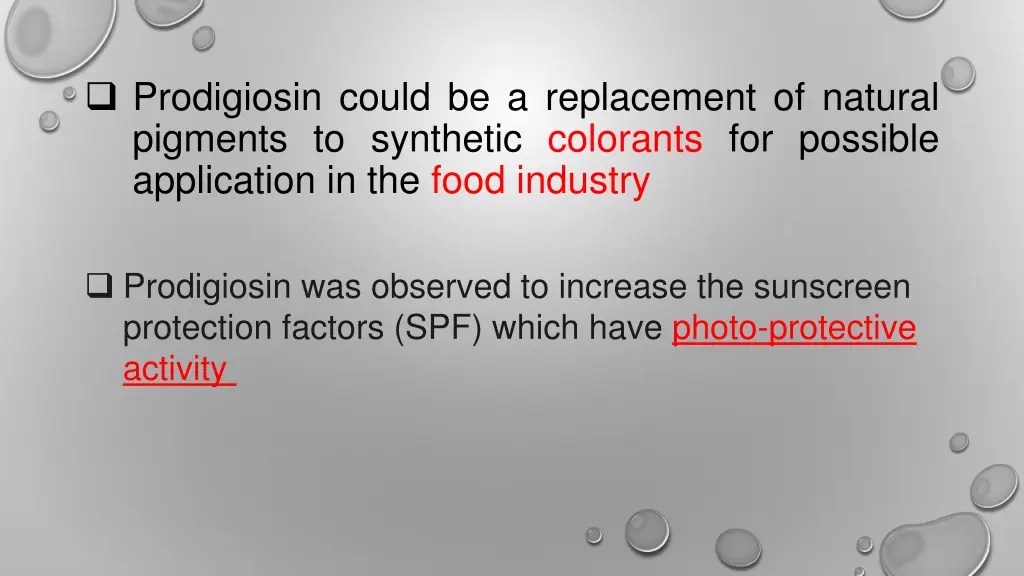 prodigiosin could be a replacement of natural