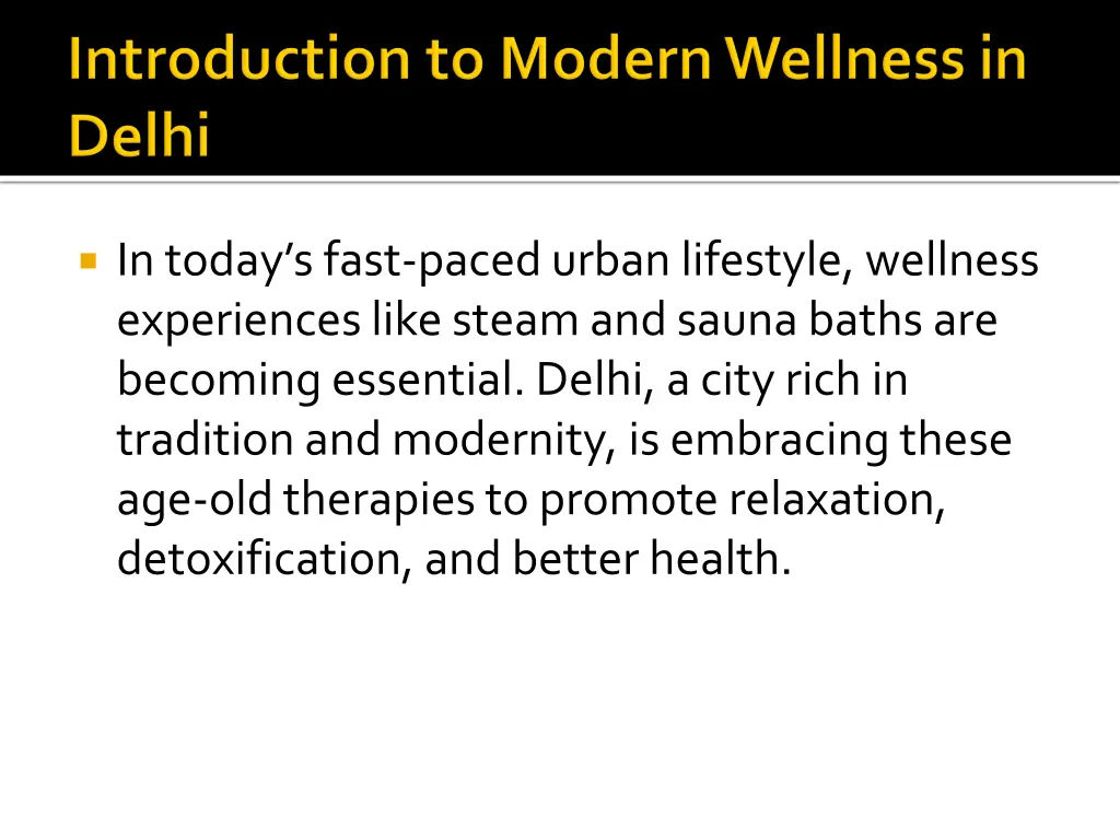 in today s fast paced urban lifestyle wellness