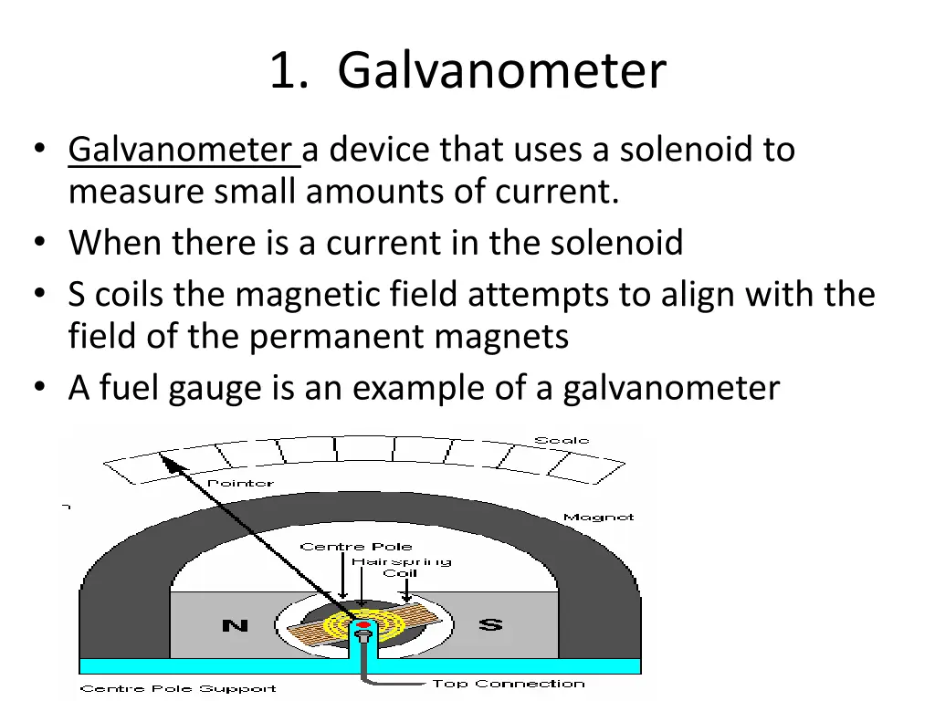 1 galvanometer