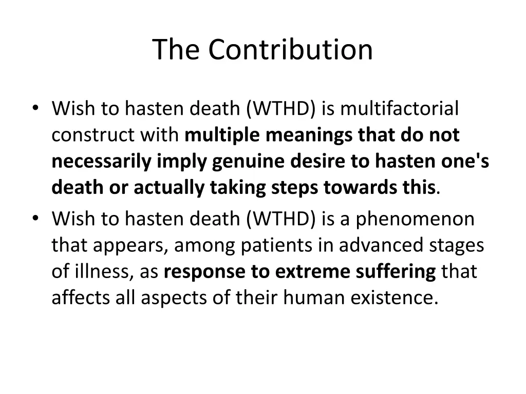 the contribution 1