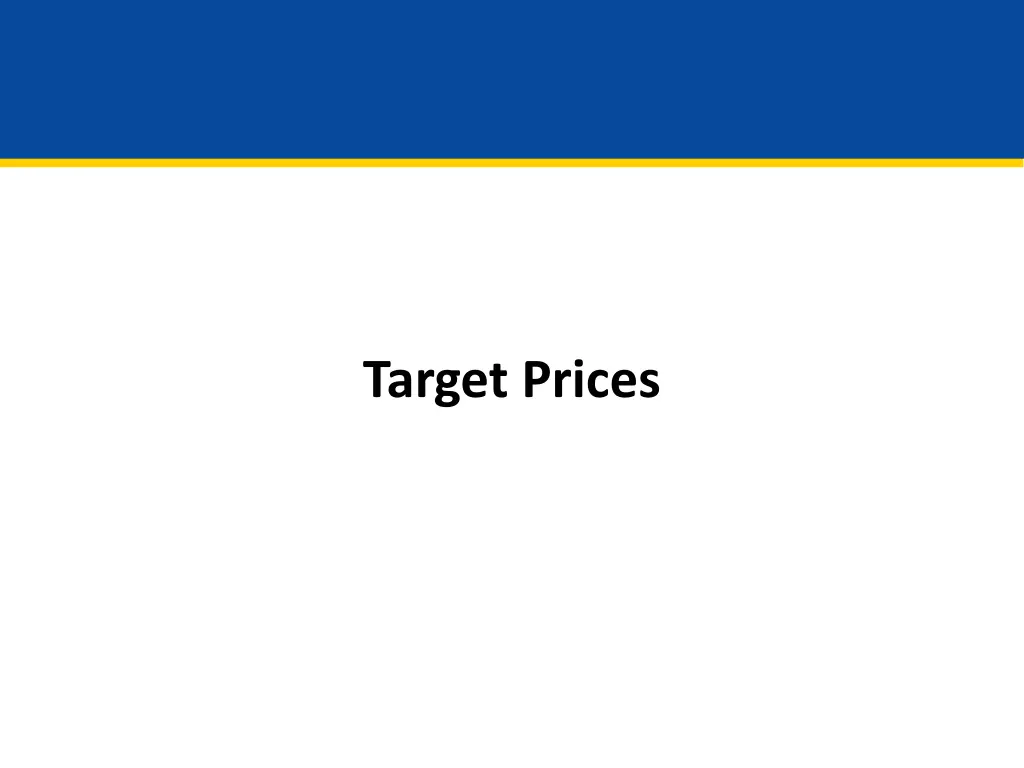 target prices