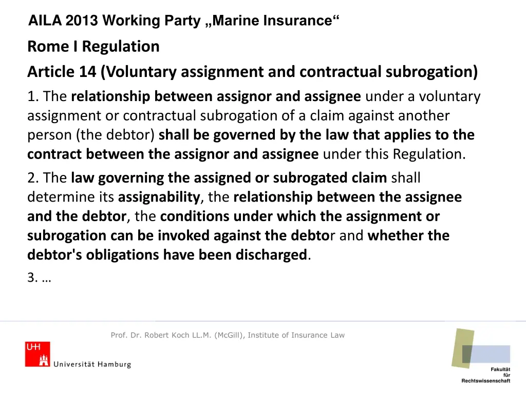aila 2013 working party marine insurance 11