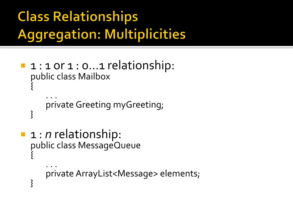 1 1 or 1 0 1 relationship public class mailbox