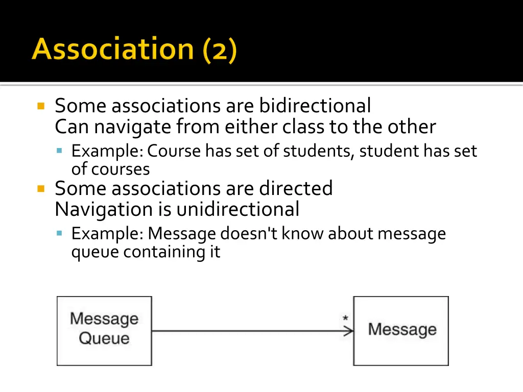 some associations are bidirectional can navigate