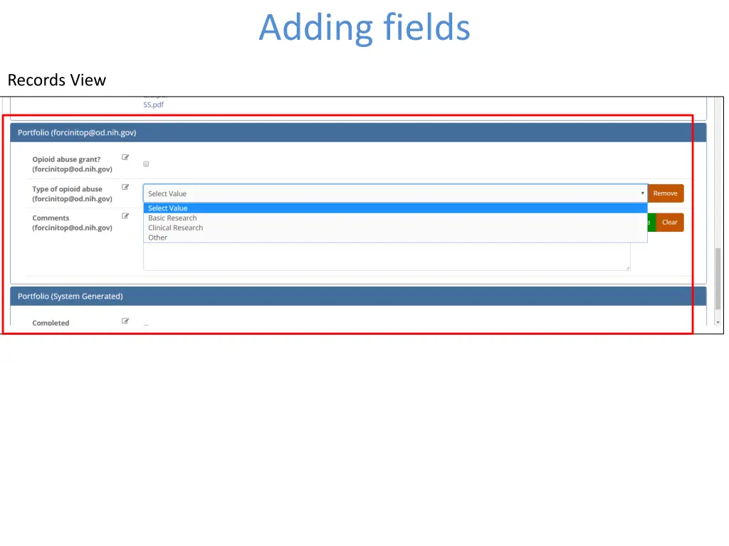 adding fields 3