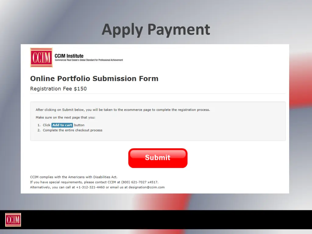 apply payment
