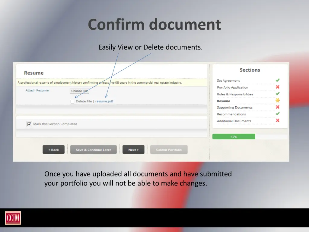 confirm document