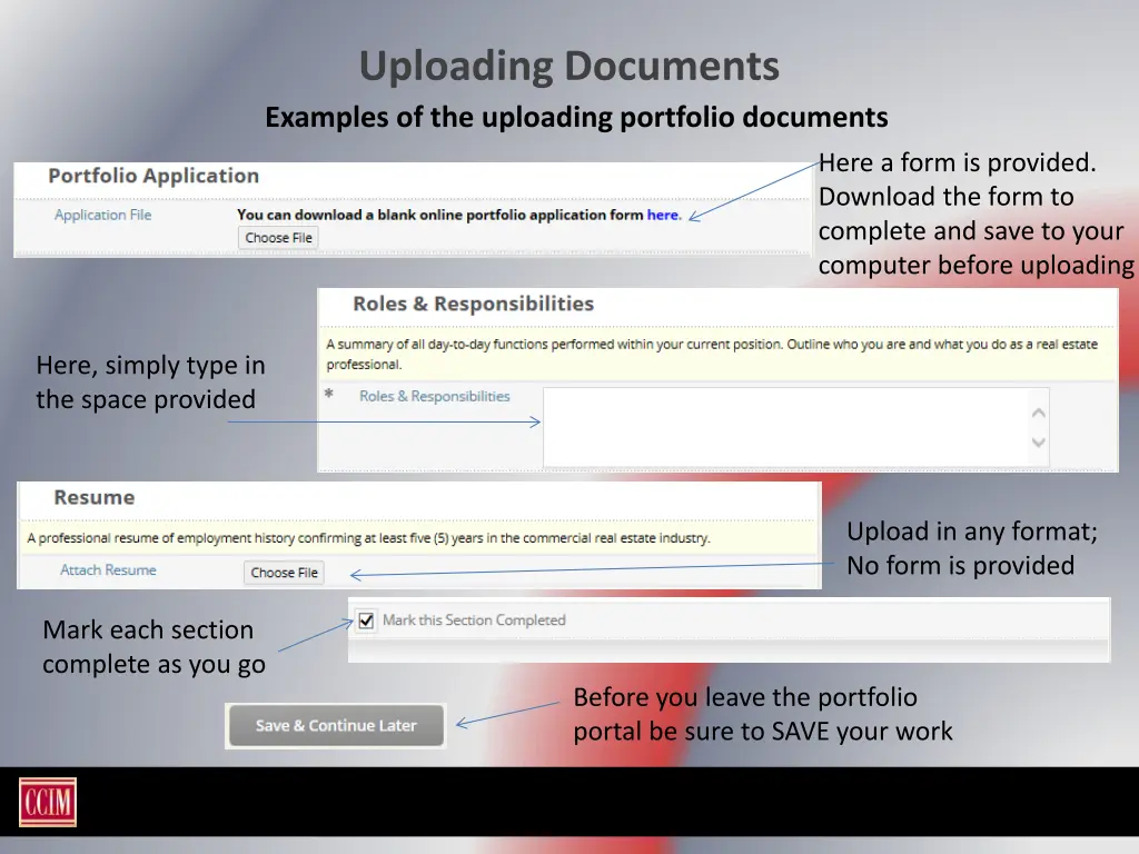 uploading documents examples of the uploading