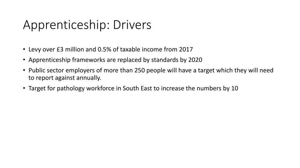 apprenticeship drivers