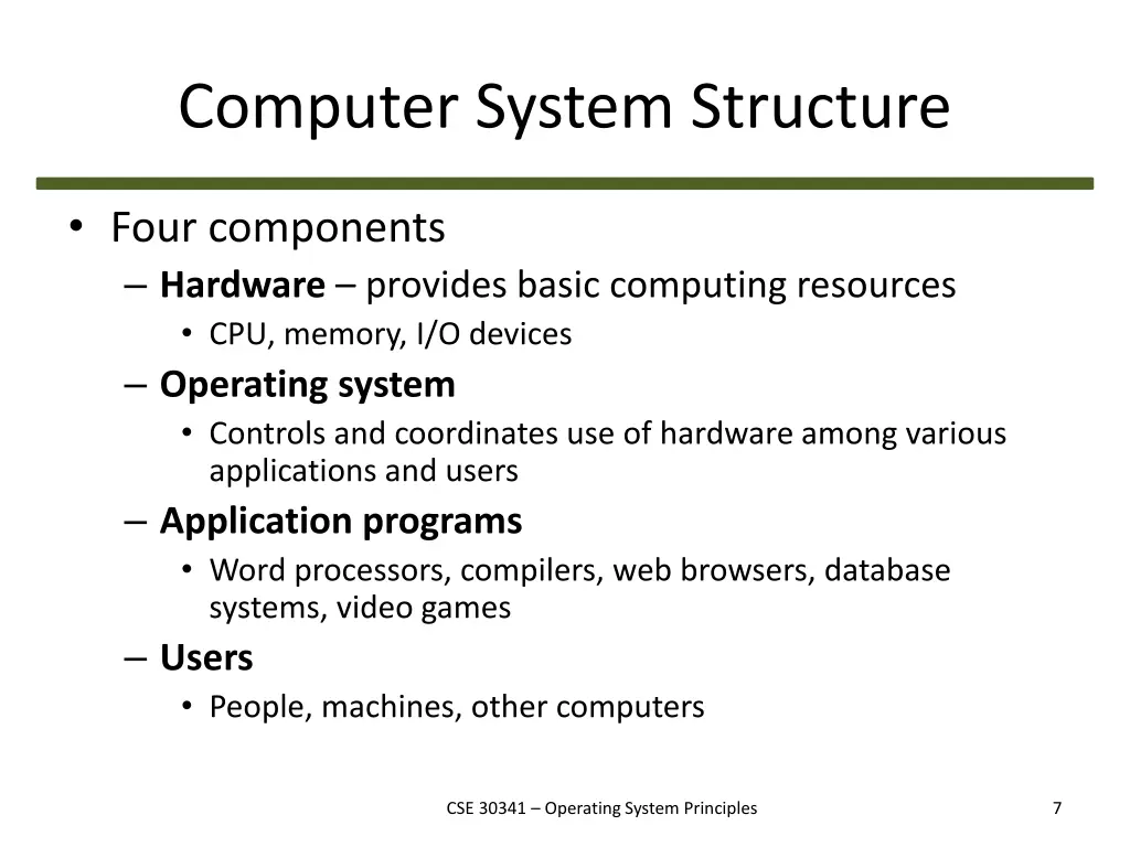computer system structure