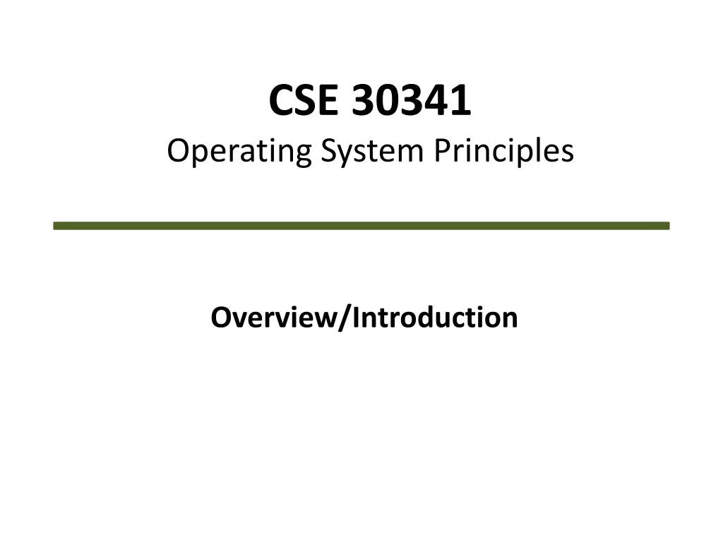 cse 30341 operating system principles