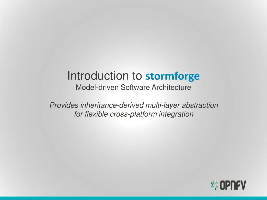 introduction to stormforge model driven software
