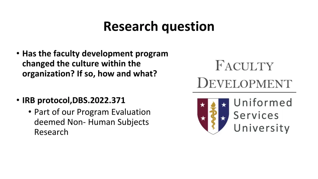 research question
