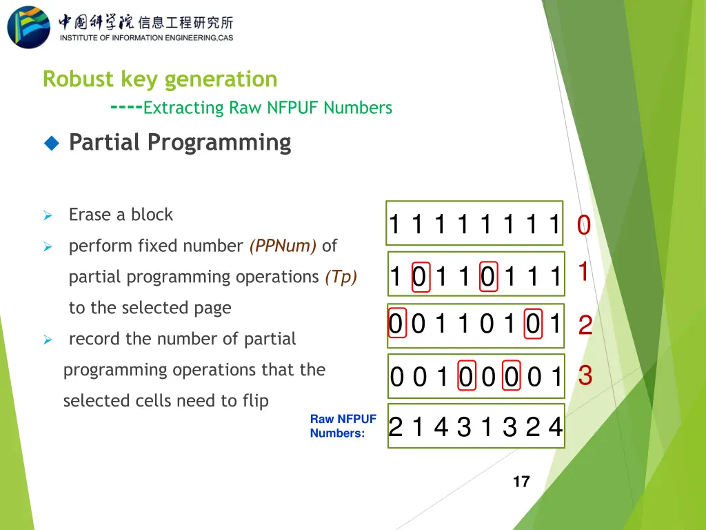 robust key generation extracting raw nfpuf numbers 3