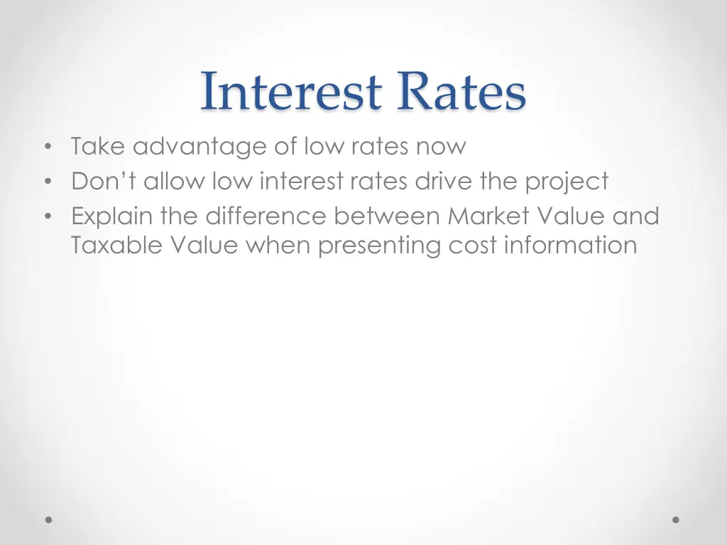 interest rates take advantage of low rates