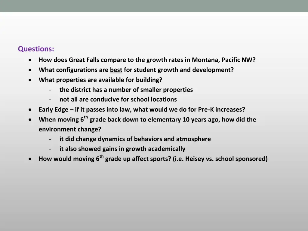 questions how does great falls compare